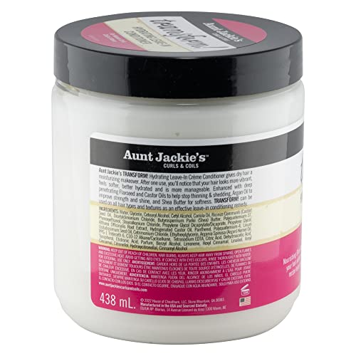 Aunt Jackie's Transform Hydrating Leave-In Conditioner, 15 oz (Pack of 2)
