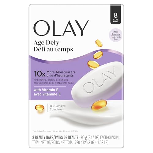Olay Age Defying Beauty Bar with Vitamin E & B3, 3.17 oz (Pack of 8)