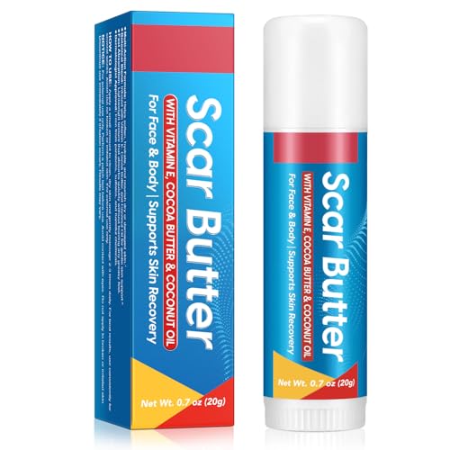 Vopxccvy Scar Butter Stick with Vitamin E, Cocoa & Coconut Oil - 0.7 oz, Moisturizing Skin Balm for Face & Body, Hydrating & Nourishing, Pack of 1