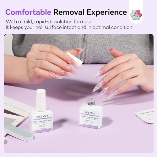 16pcs Acrylic Nail Remover Kit Set - Gentle, Fast & Nourishing Gel & Dip Polish Removal