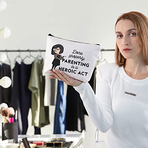 Done Properly Edna Zipper Pouch Bag - Makeup & Travel Cosmetic Bag
