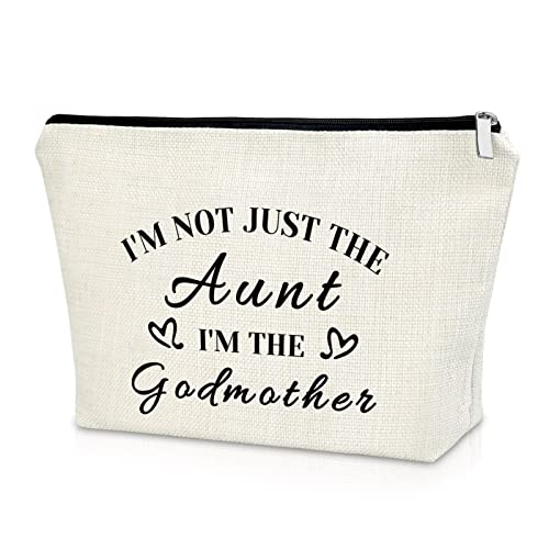 Personalized Godmother Makeup Bag - Baptism Gift for Aunt, Mother’s Day, Christmas