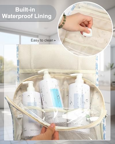 Relavel Large Hanging Toiletry Bag, Waterproof Travel Organizer for Toiletries