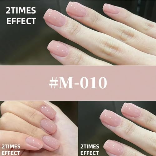 Ice Transparent Nude Gel Nail Polish - 15ml High Gloss Finish