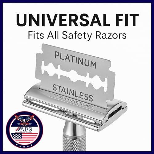 Double Edge Safety Razor Blade Sampler Pack - 100 Count Stainless Steel