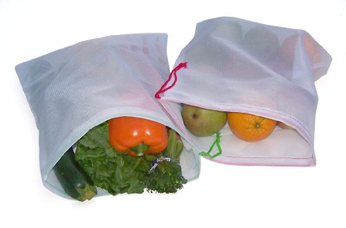 CYMA 6 Pack Reusable Mesh Produce Bags - Durable & Machine Washable