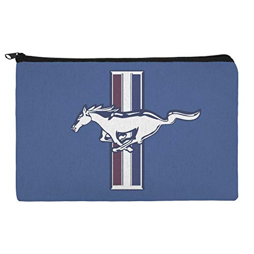 Ford Mustang Canvas Makeup Bag - Officially Licensed Zipper Pouch