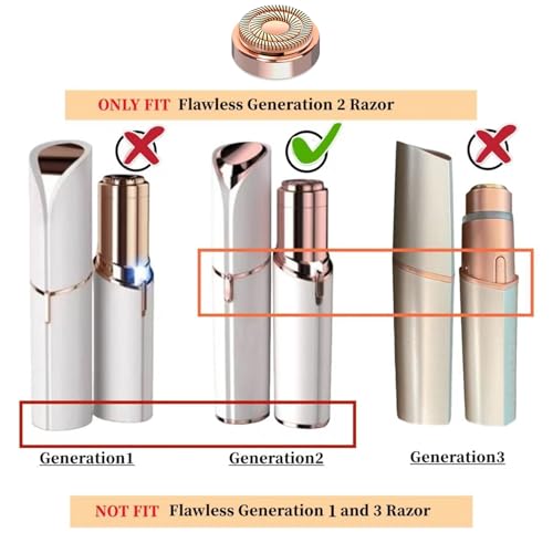 Gen 2 Replacement Heads for Finishing Touch Flawless Hair Remover - 4 Pcs