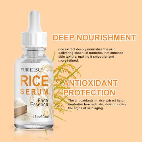 YURHERSU Rice Face Serum 1 Ounce – Moisturizing, Firming & Anti-Aging Skin Care