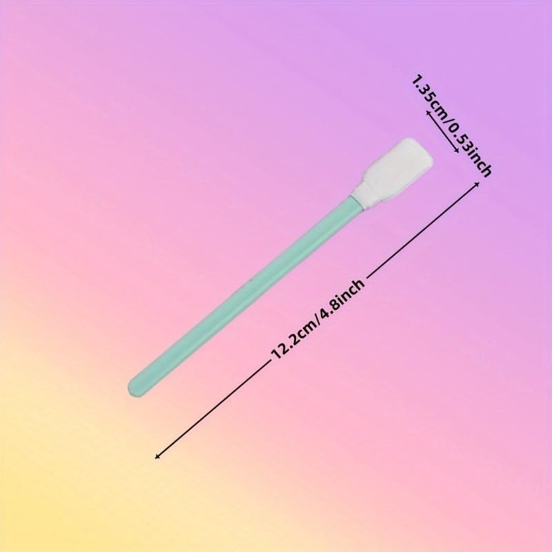 Foam Cleaning Swab Sticks - 50pc Lint-Free for Inkjet Printers, Optical Equipment & Electronics Detailing | 5.1” Size