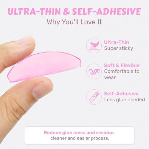 Lomansa Ultra Thin Reusable Lash Lift Shields for Professional Eyelash Perms