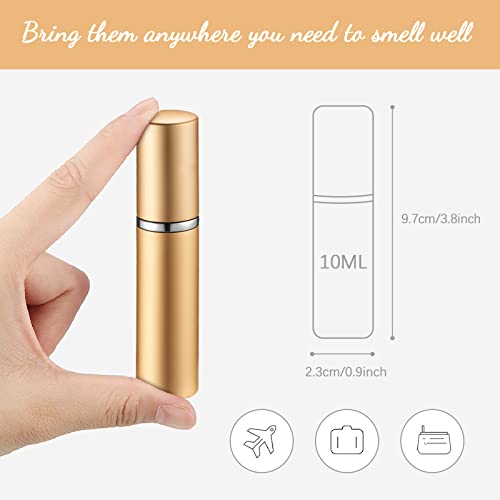Boao 14 Pcs Multicolor 10ml Refillable Perfume Atomizer Spray Bottles