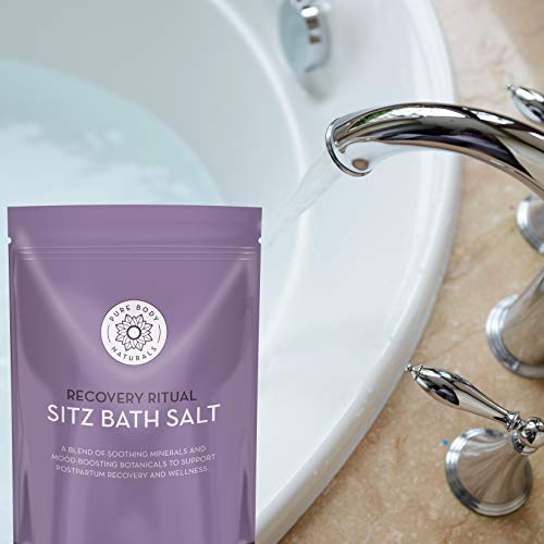 Pure Body Naturals Sitz Bath Soak for Postpartum & Hemorrhoid Relief - 32 oz, Vegan & All Natural