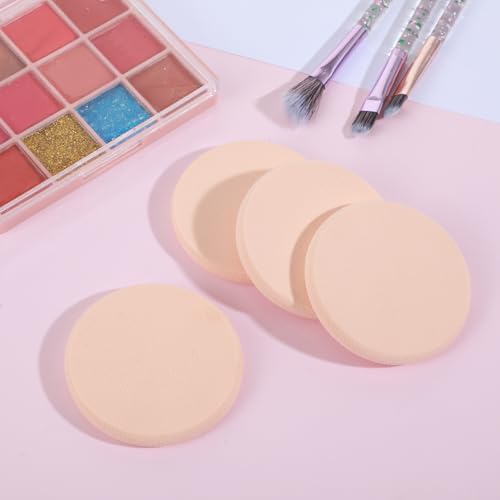 Nogeqi 4-Pack Flat Makeup Sponges for Flawless Foundation Application
