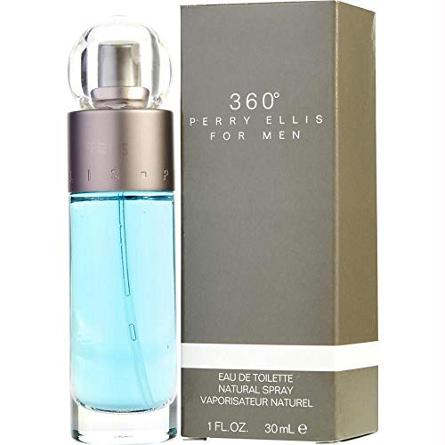 Perry Ellis 360 Eau De Toilette Spray for Men, 1.0 oz - Fresh Citrus Fragrance