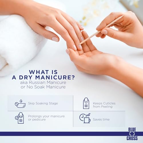 Blue Cross Cuticle Remover Cream - Moisturizing Nail Softener, 4oz