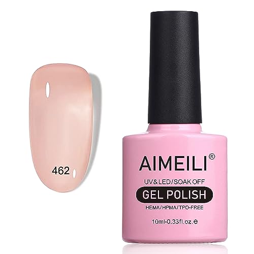 AIMEILI Cinnamon Gel Nail Polish Soak Off 462 - 10ml UV LED Translucent Gel
