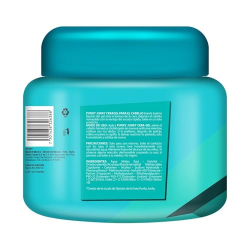 Punky Junky Cera Gel Fx Brillante Hair Wax Gel - 9.52oz