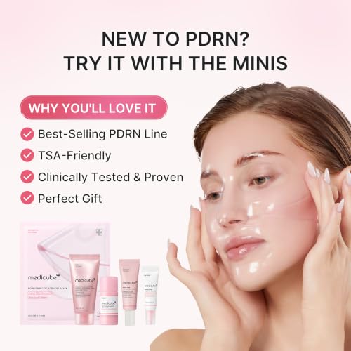 Medicube PDRN Glow Essentials Kit - 5-Step Mini Skincare Travel Set