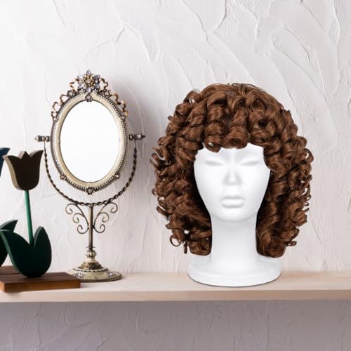 Leeven 11.6" Foam Wig Head Mannequin Stand for Styling and Display