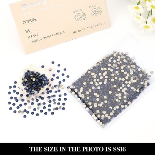 Novani Montana SS16 Flat Back Rhinestones - 1440pcs (3.8-4.0mm) for Nail Art & Crafts