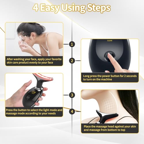 Lyndops 7 Color Portable Face Massager - LED Thermal Vibration Tool