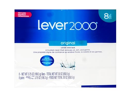 Lever 2000 Original Bar Soap 8-Pack - Fresh, Deep Clean for Hands & Body