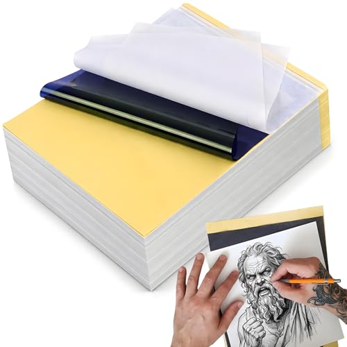 ComboFix 50 Sheets Tattoo Transfer Paper for Tattooing - Thermal Stencil Sheets Bulk