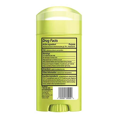 Ban Invisible Solid Antiperspirant Deodorant, Powder Fresh, 2.6oz (3 Pack)