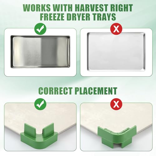 Briwooody 16-Piece Tray Stackers for Harvest Right Freeze Dryer