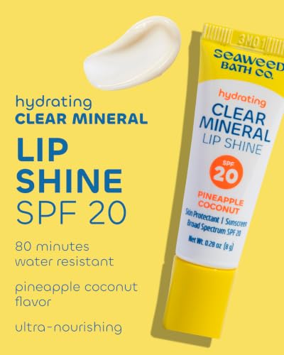 Hydrating Clear Mineral Lip Shine SPF 20 - Pineapple Coconut Flavor