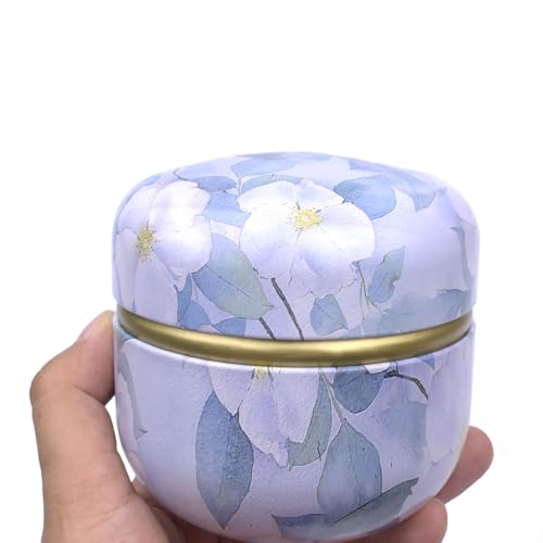 Topwon Purple Jasmine Powder Case with Puff - Body & Baby Powder Container