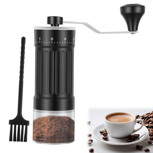 Portable Manual Coffee Grinder with Ceramic Burr - 40 Settings, 30g Capacity