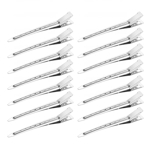 40PCS Metal Duck Bill Hair Clips for Women - 3.5 Inch Alligator Clips