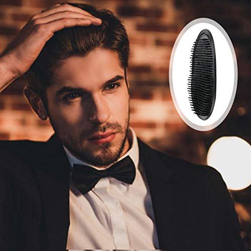 6-Pack Portable Pocket Combs for Men & Pets - Ergonomic Scalp Massage Brush