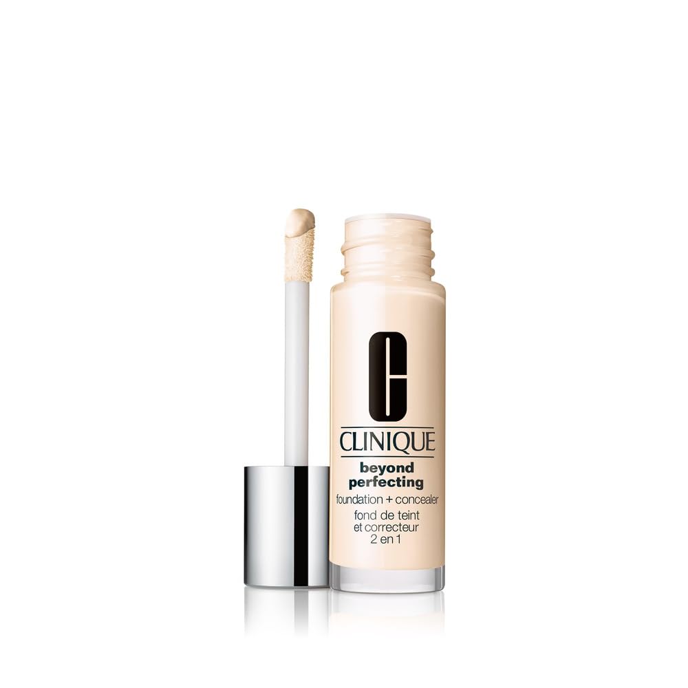 Clinique Beyond Perfecting Liquid Foundation & Concealer - Full Coverage, Natural Matte Finish for All Skin Types | 1 Fl Oz