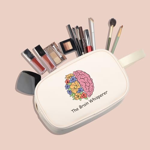 The Brain Whisperer Canvas Makeup Bag - Neuroscience Gift for Nurses