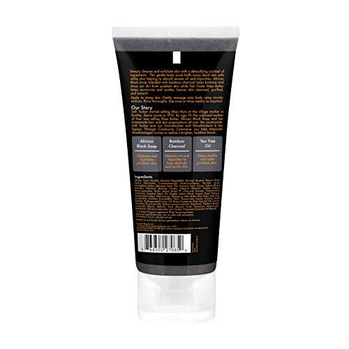SheaMoisture African Black Soap Body Scrub with Bamboo Charcoal - 6 Ounce
