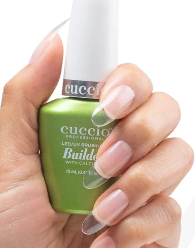 Cuccio Brush-On Builder Gel, Clear, 0.44 Fl Oz - LED/UV Soak-Off Nail Polish