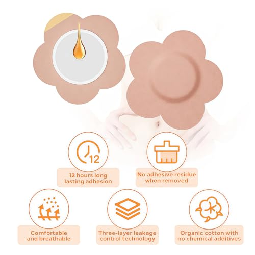 Castor Oil Patches ? FDA/MDR/CE Certified Carrier Patches for Castor Oil, Medical-Grade Self-Adhesive Pads, Disposable Organic Cotton Belly Button Patch, Portable Breathable Anti Leakage No Wash