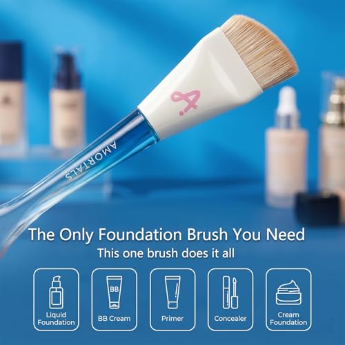 AMORTALS Ultra-Thin Foundation Brush for Flawless Blending