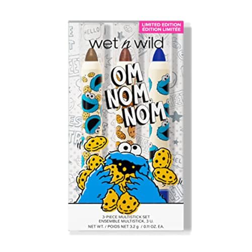 Wet n Wild Sesame Street Multi-Stick Kit - Cream-to-Powder Finish, 3-Piece