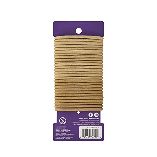Goody Ouchless Elastic Hair Ties Pack of 2 - 32 Blonde 4MM for Medium Hair