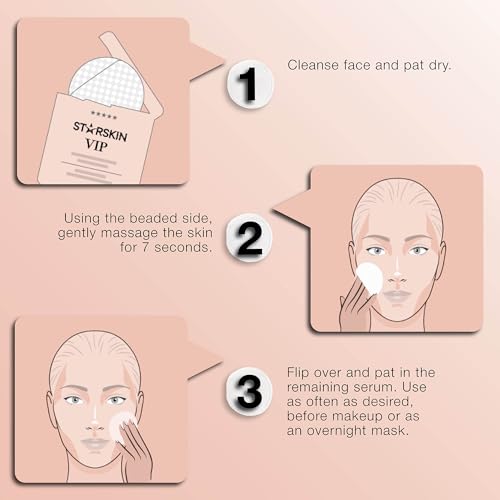 STARSKIN 7 Seconds All-Day Hydrating Facial Mask Pads (Pack of 5) - 7-in-1 Korean Skincare for Instant Glow and Pore Care