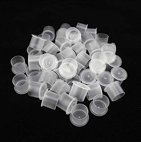 DOWEI 500XL Extra Large Tattoo Ink Cups 20mm Plastic Pigment Caps 500pcs