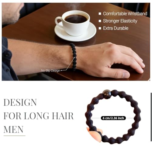 Large Hair Ties for Men and Women,Girls,Boys, Thick Heavy Hair,12pcs