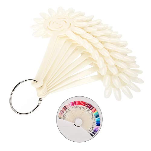 120 Pcs Transparent Nail Art Tips Display Sticks for Practice