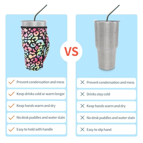 Neoprene Cup Holder with Handle for 30oz-42oz Tumblers