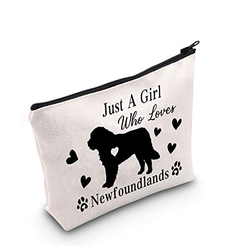 Newfoundland Lover Makeup Bag - Dog Owner Travel Cosmetic Pouch