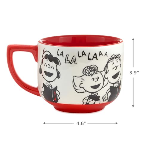Hallmark Peanuts Christmas Ceramic Mug, 25 oz - Charlie Brown & Friends